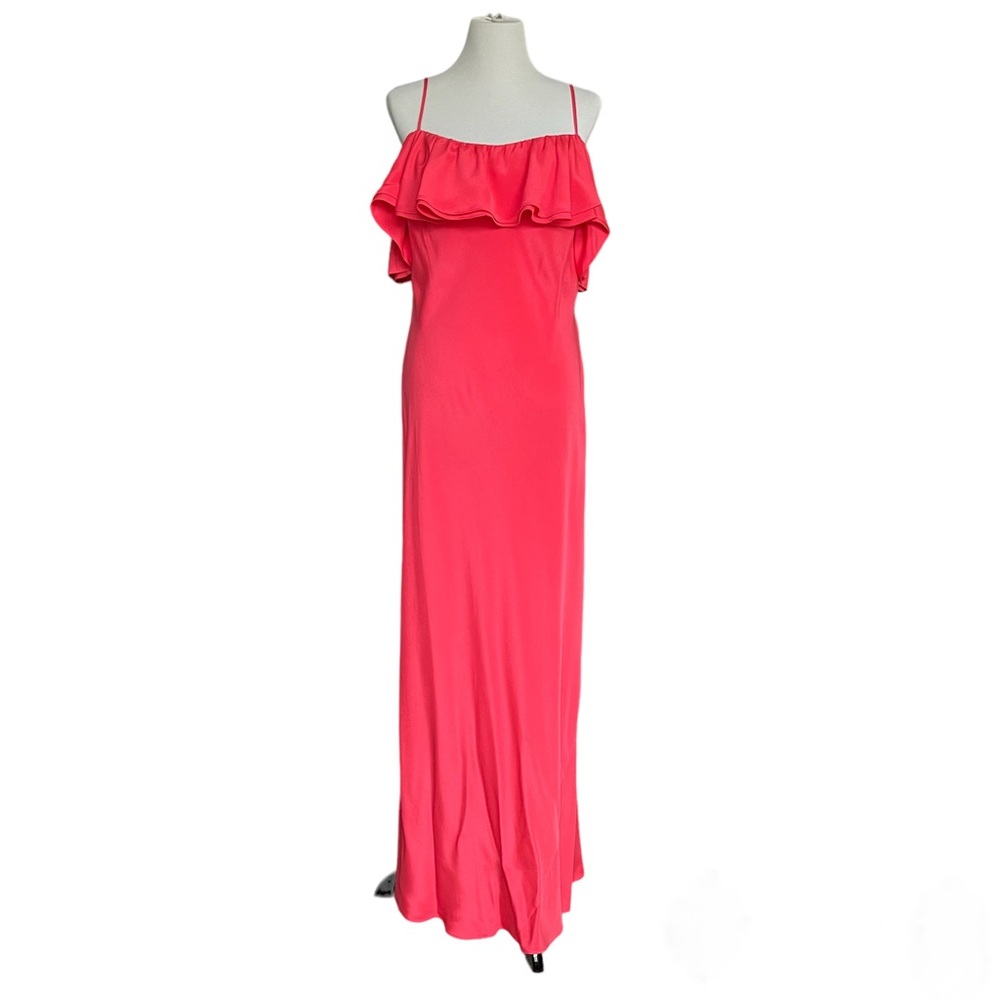 J. Crew Ruffle Silk Slip Dress Women’s 16 - Picture 2 of 10
